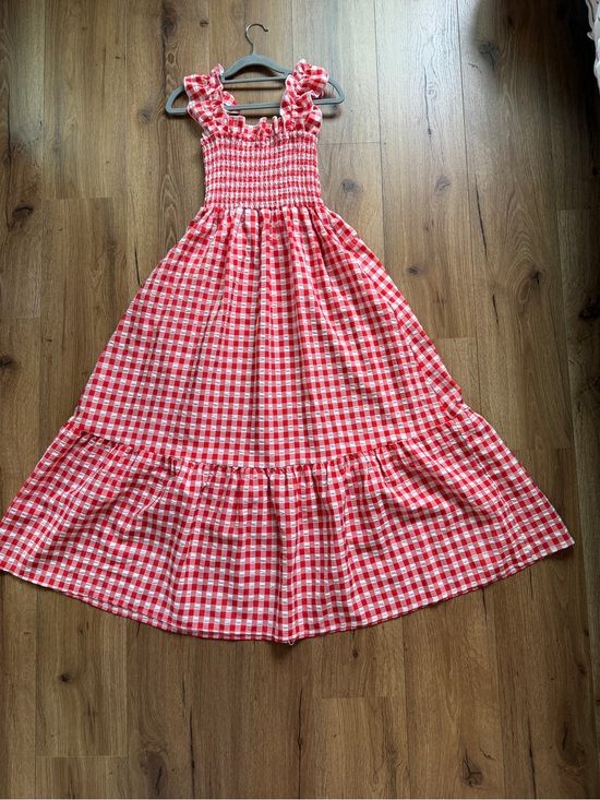 Dresses & Skirts - Red Gingham Smocked Sundress with Ruffle Straps